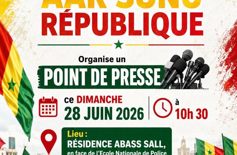 Révision constitutionnelle : Création du mouvement « Aar Sunu République » par l&rsquo;opposition et la société civile