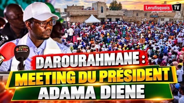 Rufisque d’abord, le Sénégal en ambition : Adama Diène président du mouvement Natangué dévoile sa vision à Darourahmane devant une foule immense – Regardez
