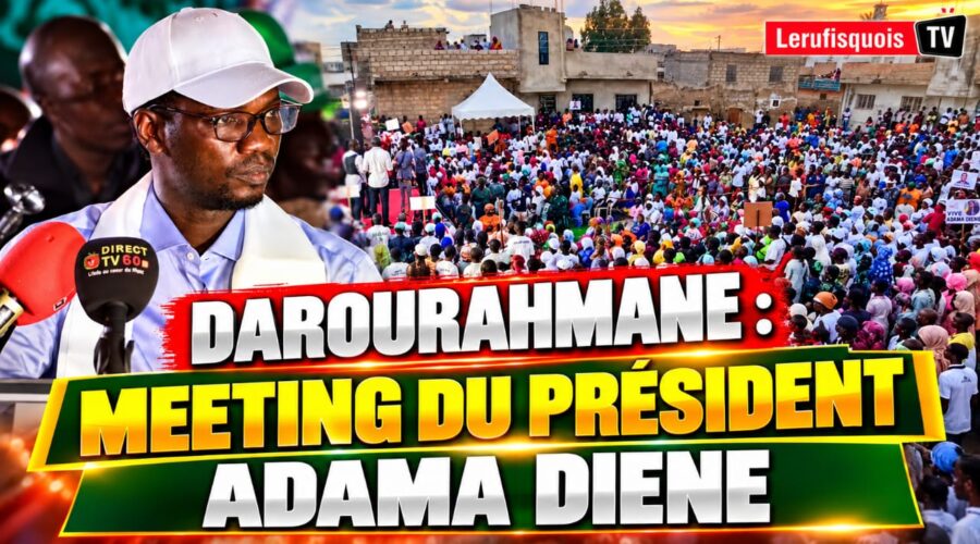 Rufisque d’abord, le Sénégal en ambition : Adama Diène président du mouvement Natangué dévoile sa vision à Darourahmane devant une foule immense – Regardez