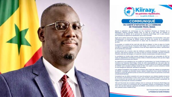 Kiiraay Tivaouane Peulh-Niaga : « Aucune Assemblée générale n’a été convoquée », précise le Comité d’initiative