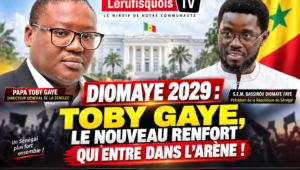 DIOMAYE 2029 : TOBY GAYE, LE NOUVEAU RENFORT QUI ENTRE DANS L’ARÈNE POLITIQUE !