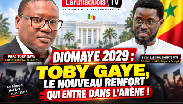 DIOMAYE 2029 : TOBY GAYE, LE NOUVEAU RENFORT QUI ENTRE DANS L’ARÈNE POLITIQUE !
