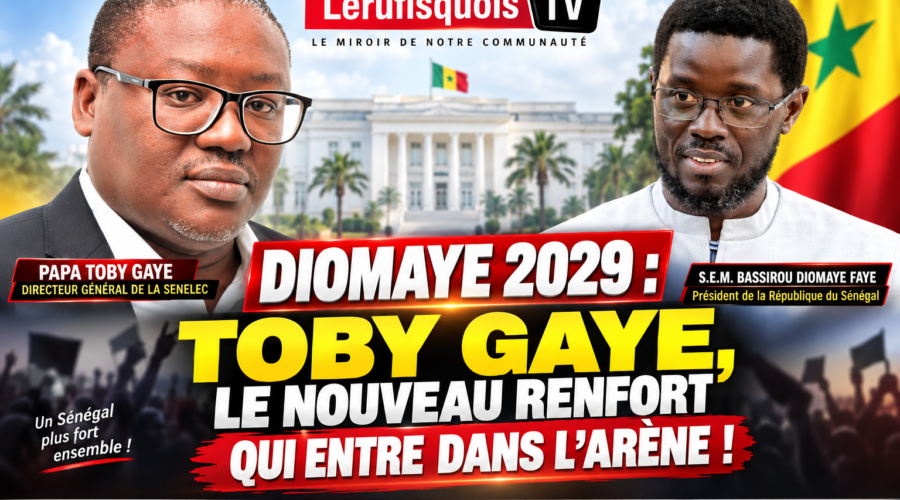DIOMAYE 2029 : TOBY GAYE, LE NOUVEAU RENFORT QUI ENTRE DANS L’ARÈNE POLITIQUE !
