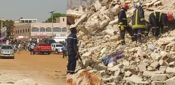 Urgent à Thiès : effondrement d’un immeuble R+5 près de Brioche Dorée, des personnes coincées (vidéo)